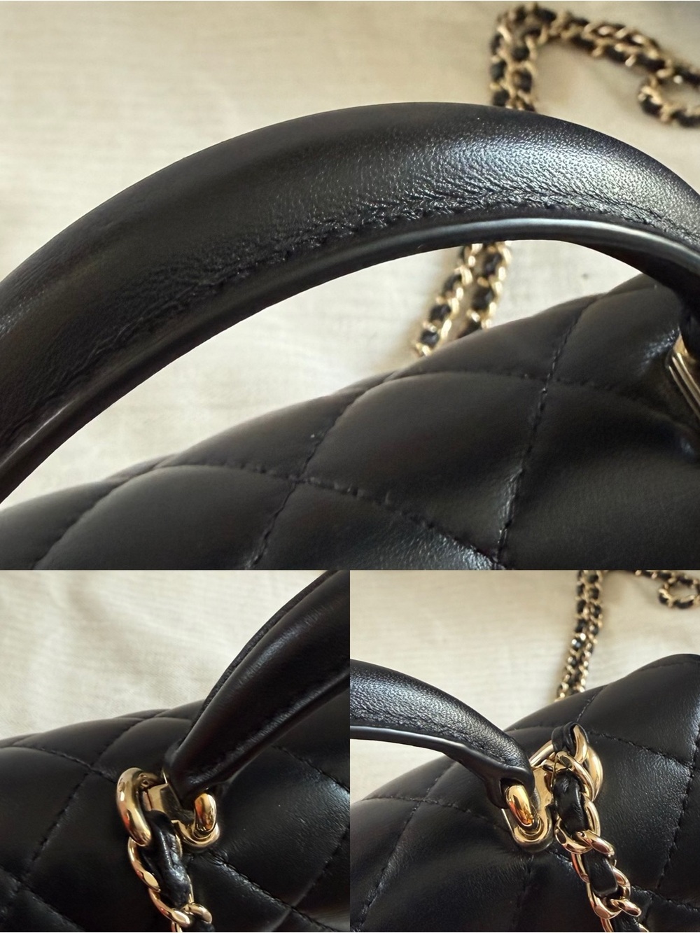 Chanel Classic Mini Rectangular Top Handle Quilted Lambskin Gold tone hardware - Picture 16 of 16